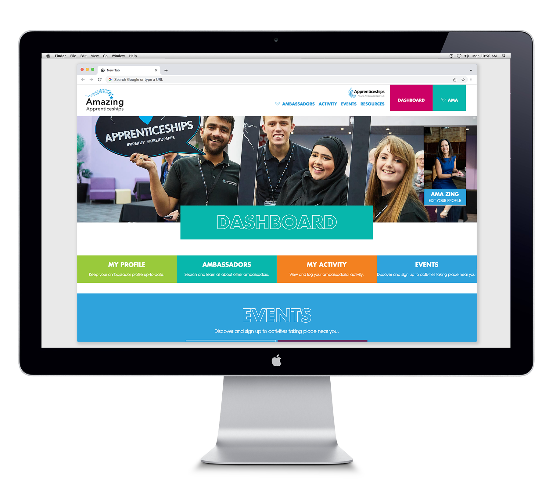 Amazing Apprenticeships web development