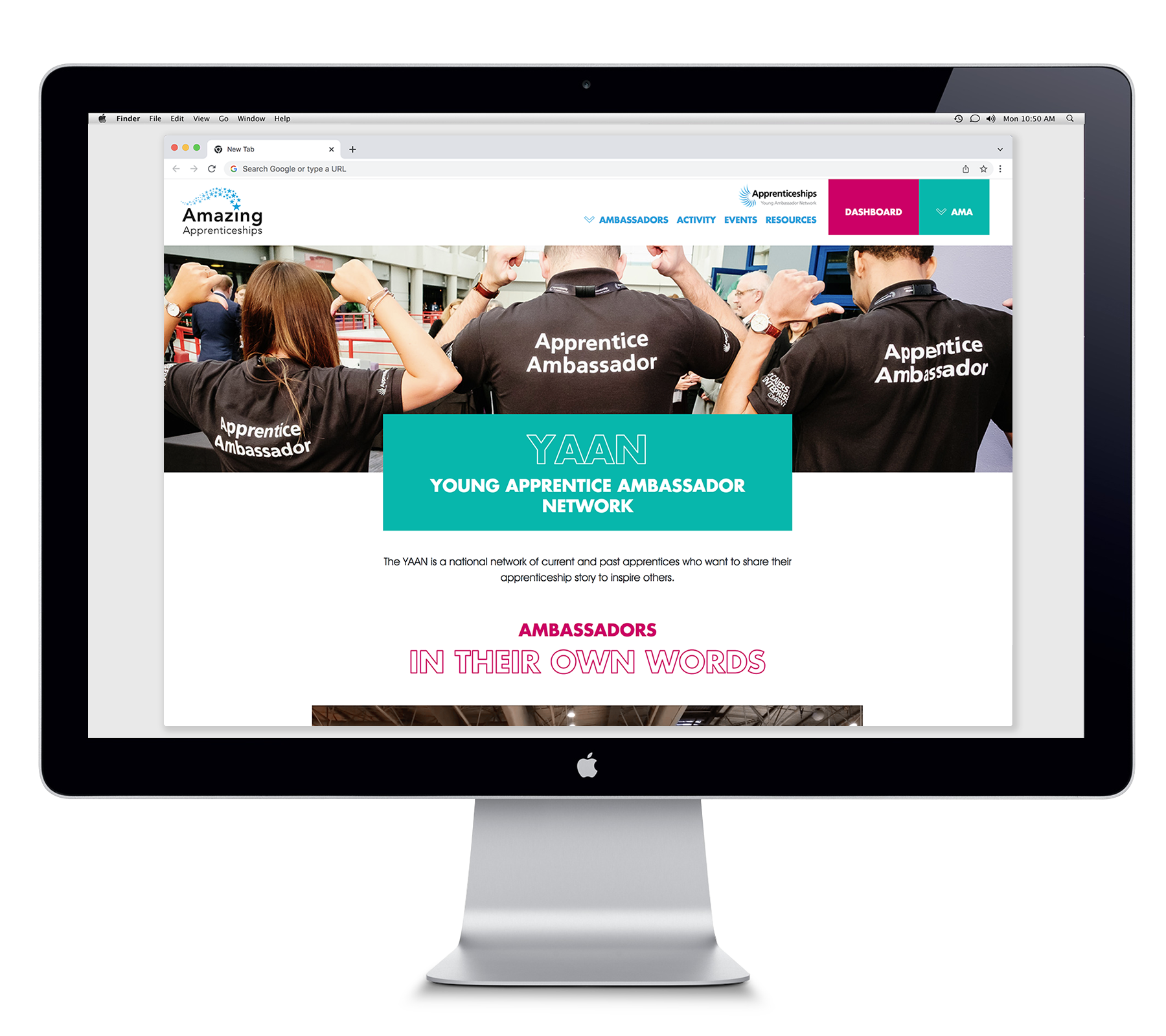 Amazing Apprenticeships website development