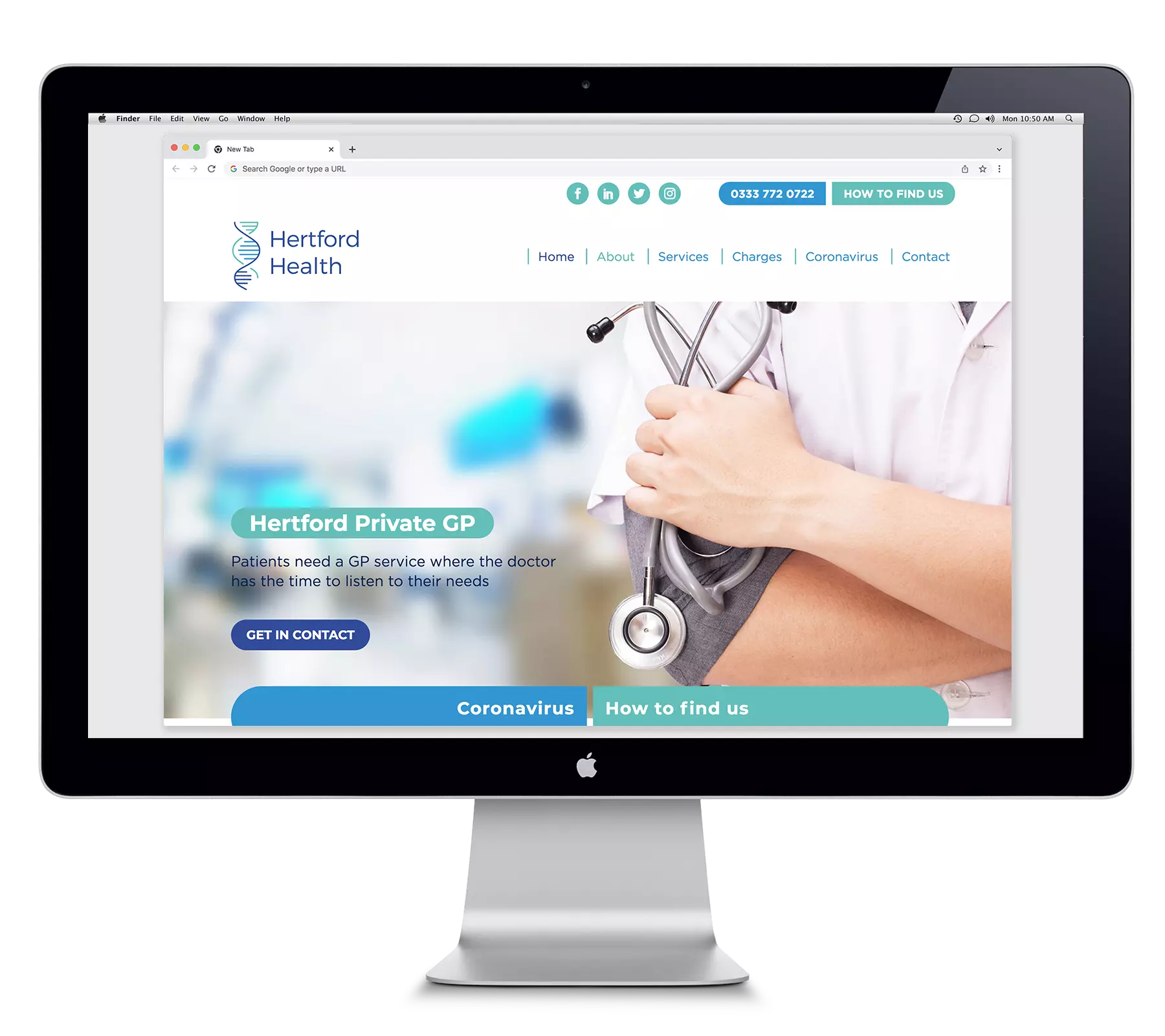 Hertfordshire website design GP